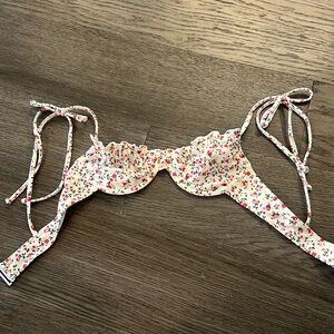 Floral swim top